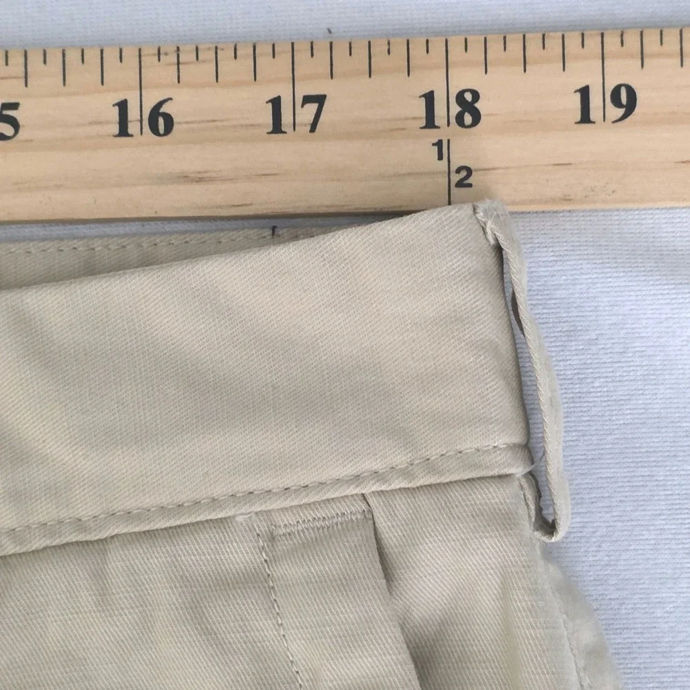 Duluth Trading Co Flex Ballroom Khakis Mens Trim Fit Tan Chino Pants Sz 36X31